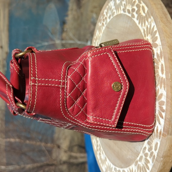 Celine Boogie Bag Red Quilted leather - Picture 6 of 17